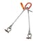 Hsi Two Leg Wire Rope Slng, 1-1/8 in dia, 5ft L, Screw Pin Anchor Shackle, 21 ton Capacity 200SPA1-1/8XD-05 - alternate 1